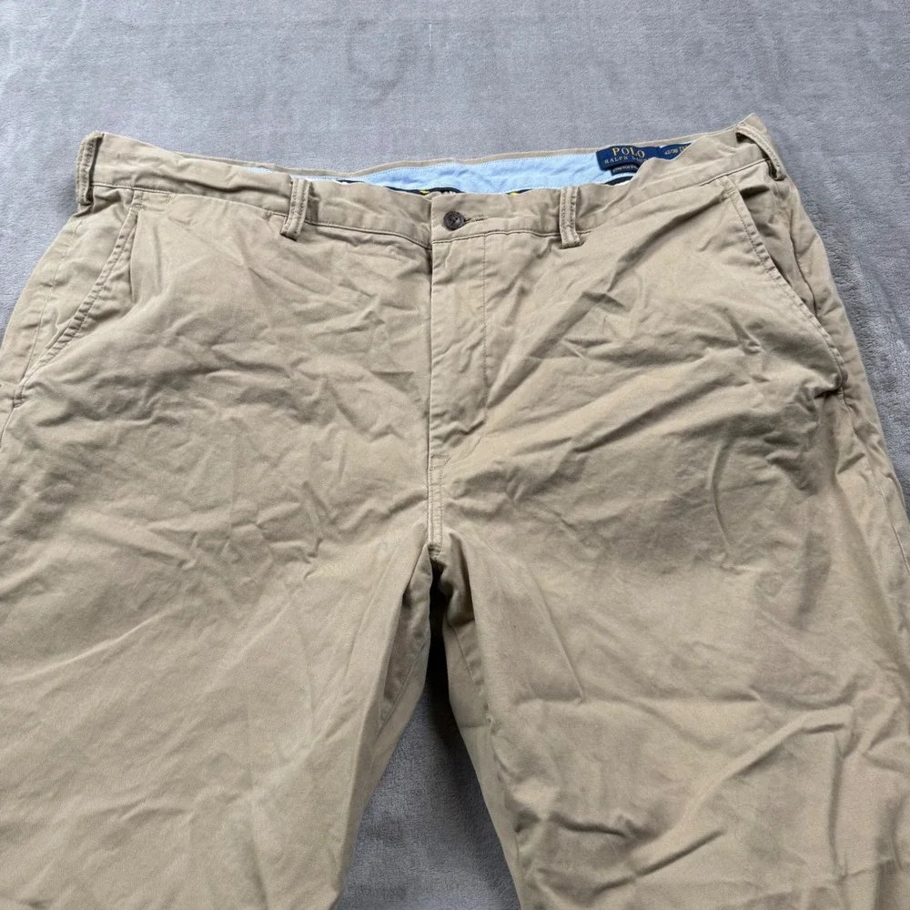 Polo Ralph Lauren Mens Stretch Straight Fit Chino Pants Beige 42x30‎